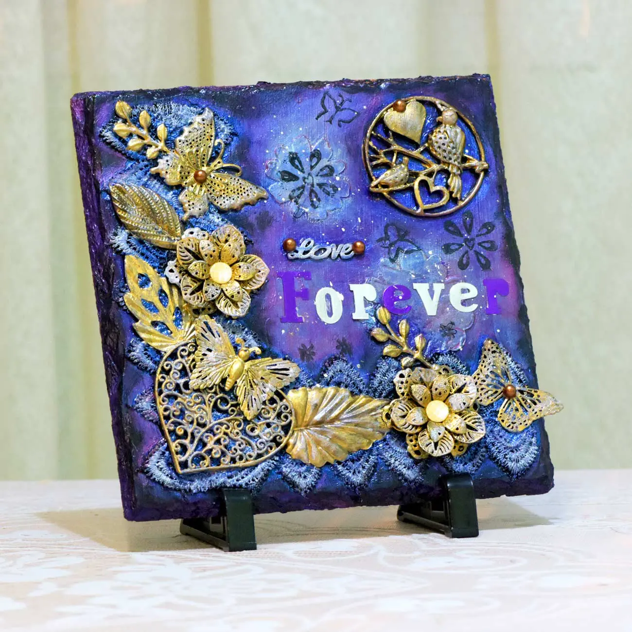 Love-Forever Decorative Art Panel Media Mix Decoration Keepsake | Gifts Engraving