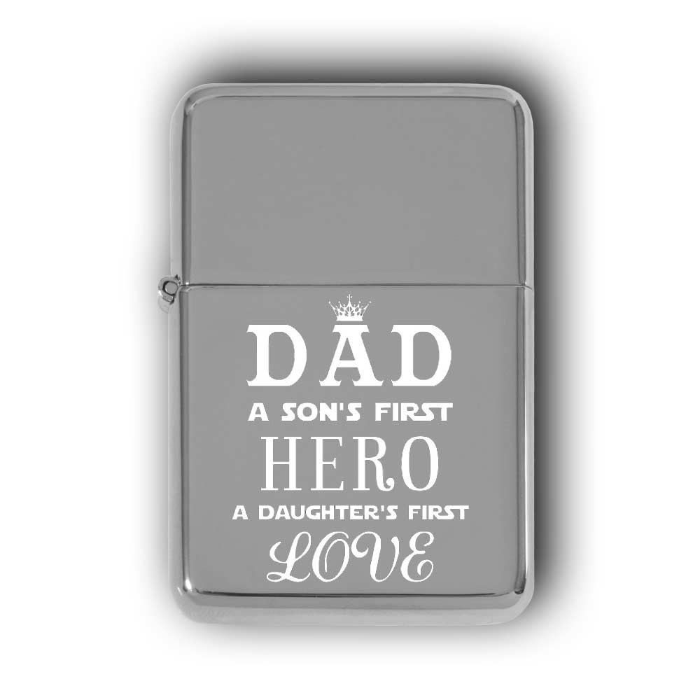 Personalized Lighter Dad Hero Engraved Gift For Him