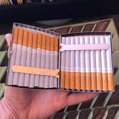 Cigarette Case Box Personalized Engraved Keepsake Gift For Him Her 2 Personalized Cigarette Case