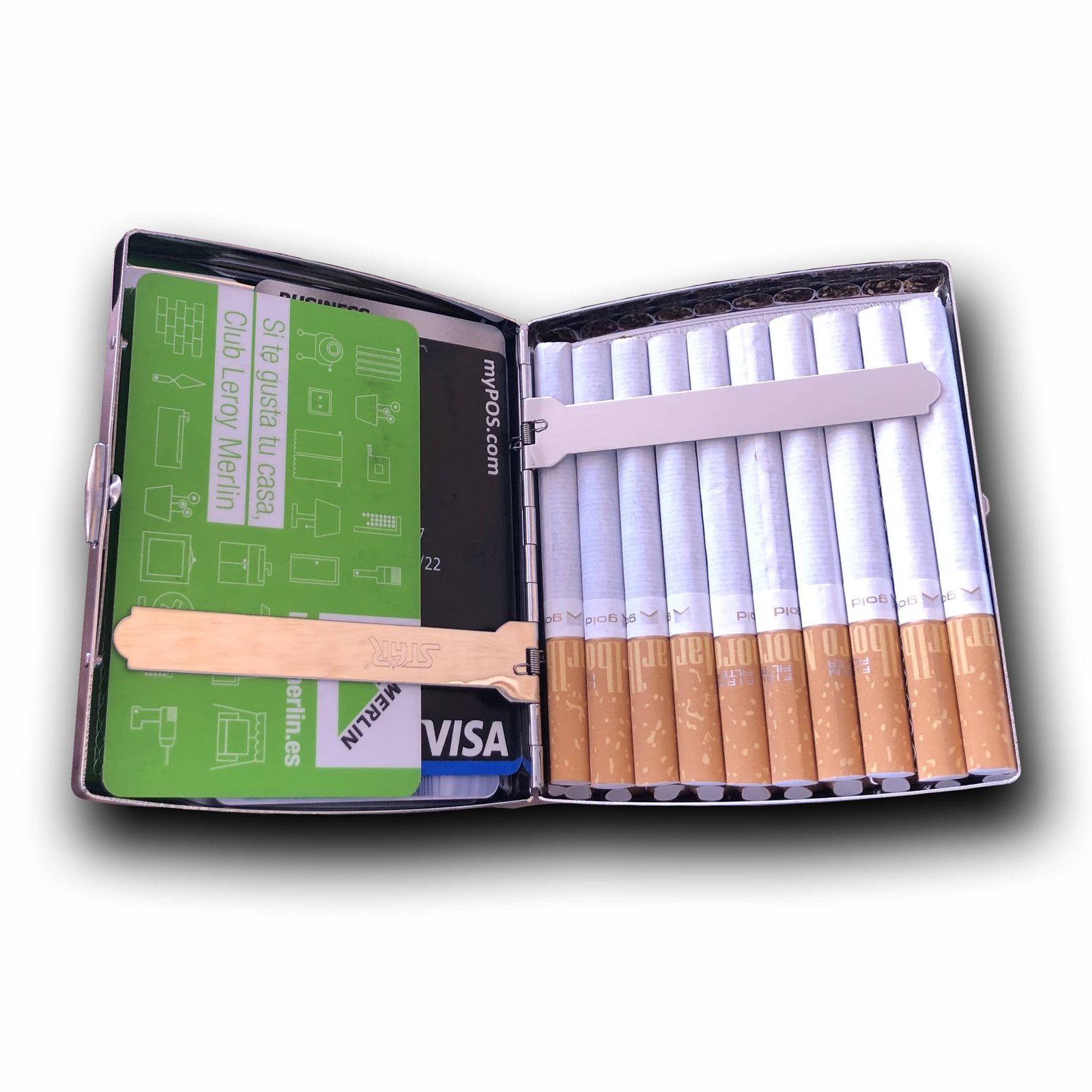 Personalised Cigarette Case With Engraved Initials. Business 